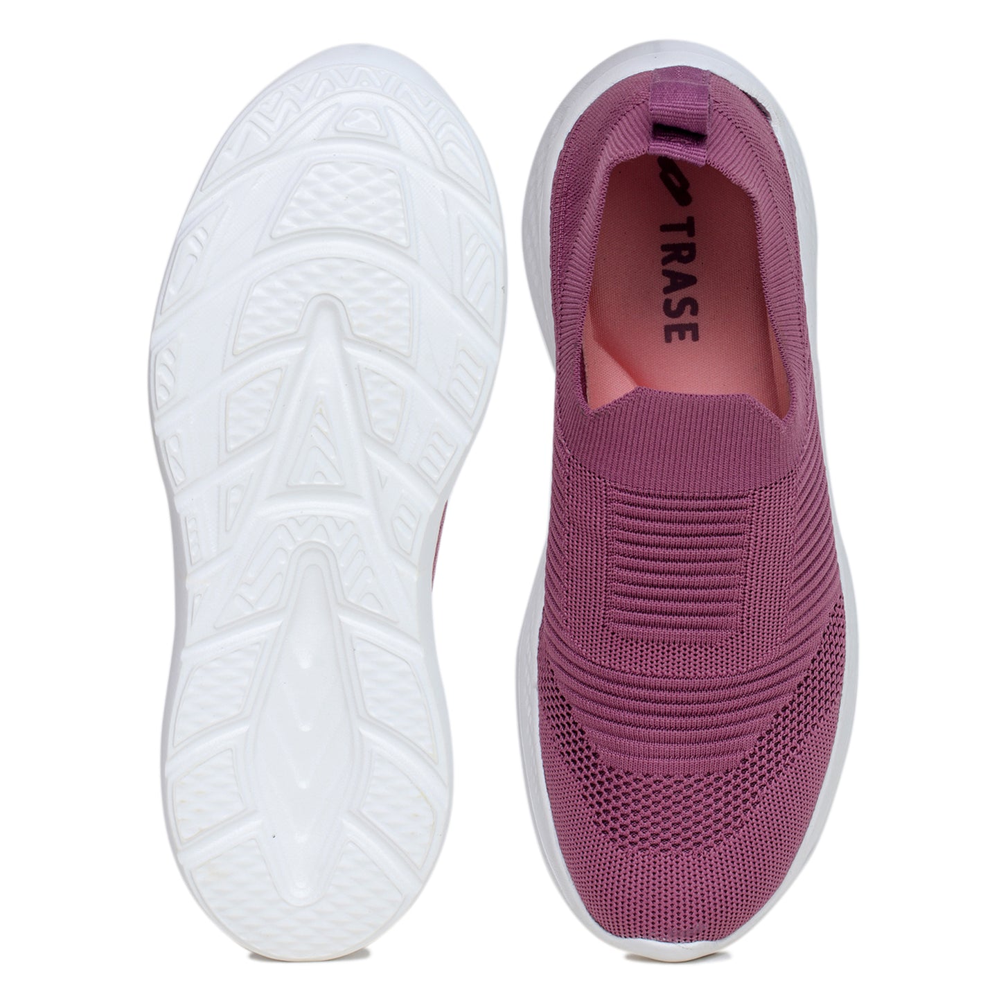 TRASE Walking Shoes for Women, Breathable & Comfortable Knitted Upper, Lightweight, Washable and Flexible Ladies Footwear