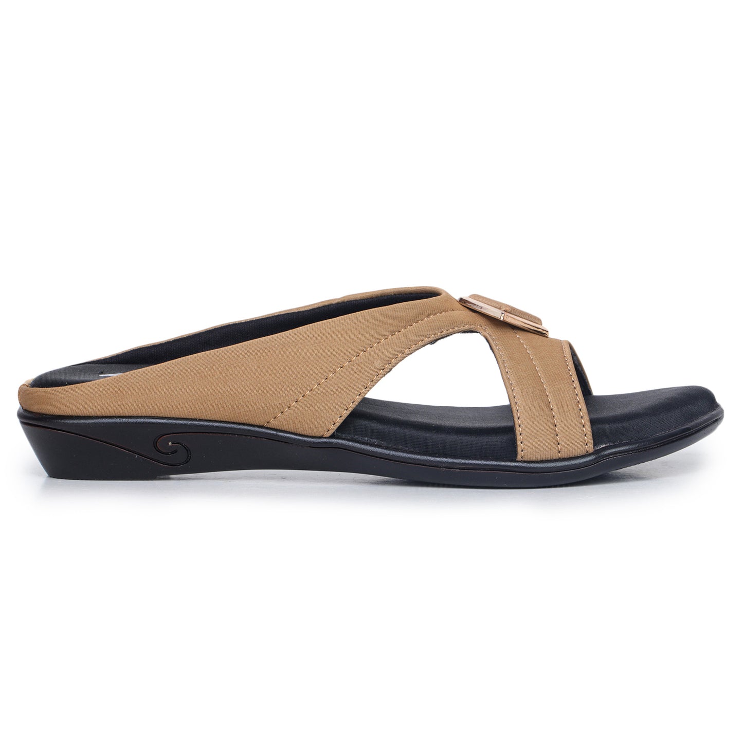 Cross Strap Comfort Slip-On Sandal