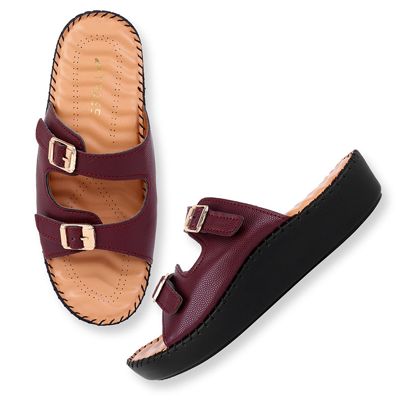 Double Strap Buckle Ortho Slipper