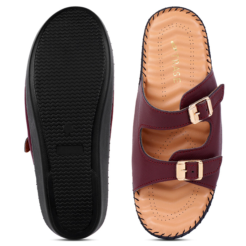 Double Strap Buckle Ortho Slipper