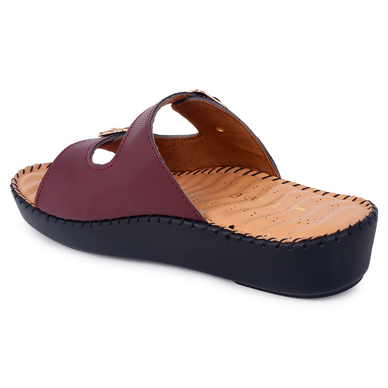 Double Strap Buckle Ortho Slipper