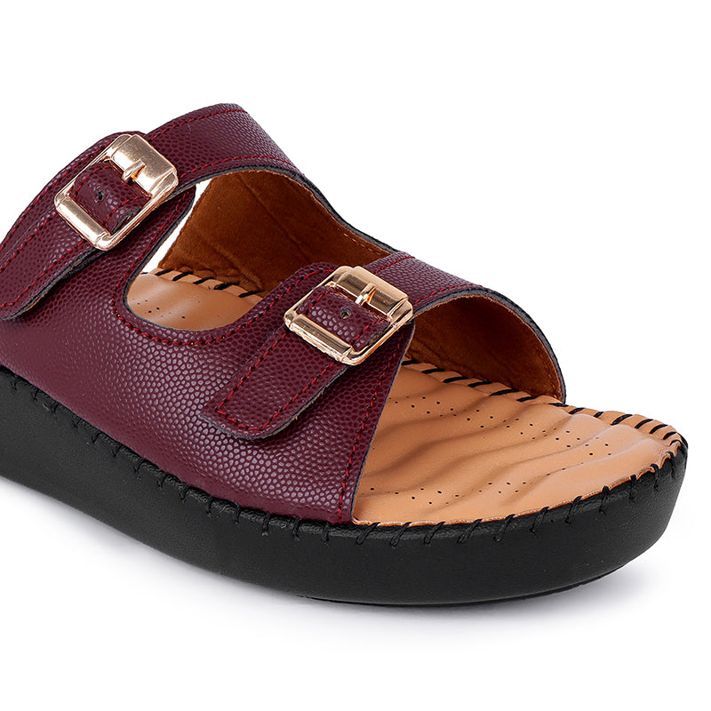 Double Strap Buckle Ortho Slipper