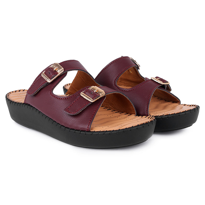 Double Strap Buckle Ortho Slipper