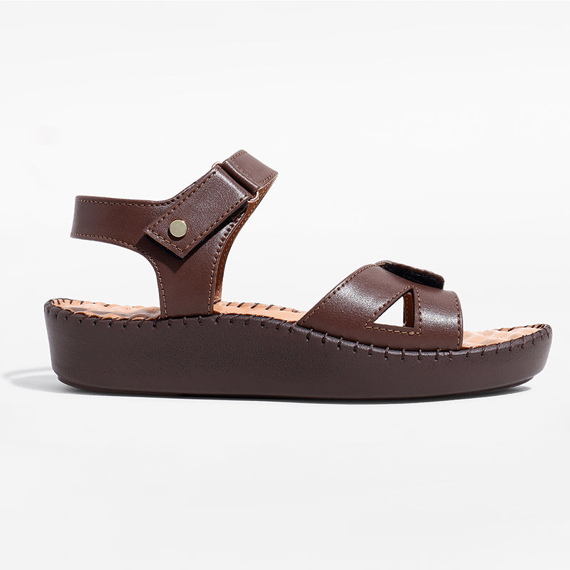 Trase Triple Strap Adjustable Sandal With Ortho Insole For Daily Support