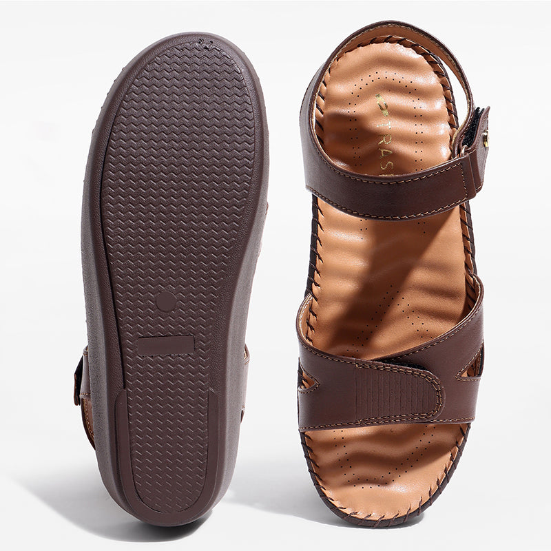 Trase Triple Strap Adjustable Sandal With Ortho Insole For Daily Support