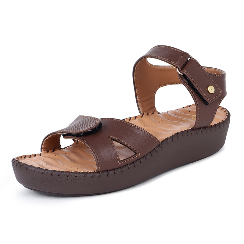 Trase Triple Strap Adjustable Sandal With Ortho Insole For Daily Support