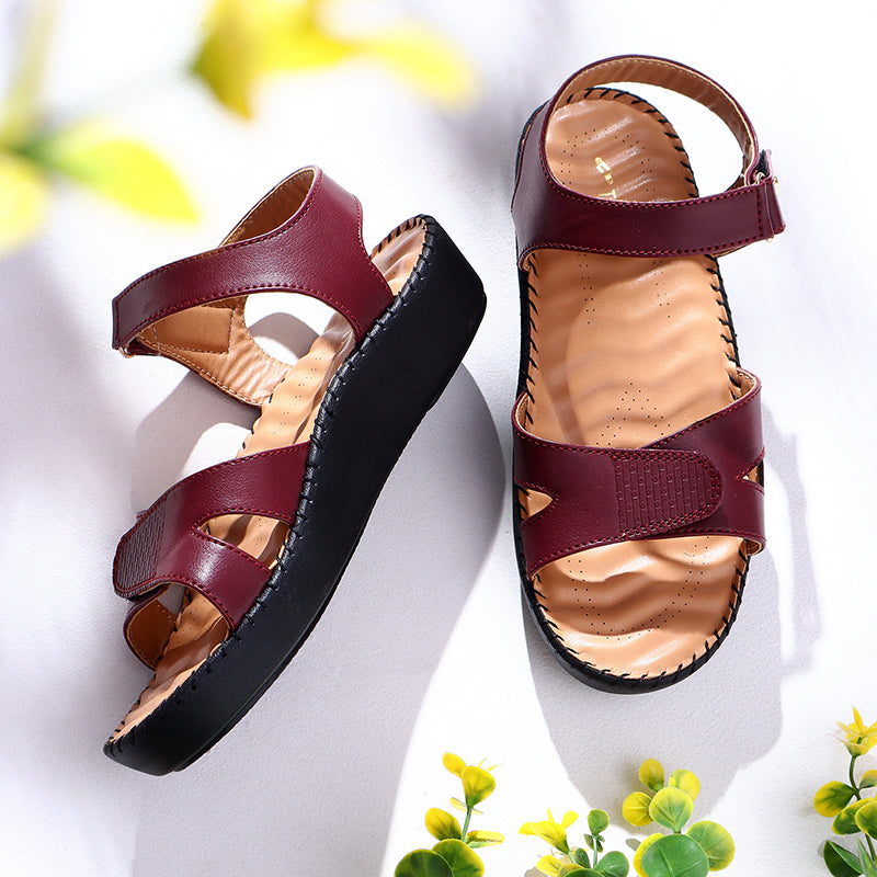 Trase Triple Strap Adjustable Sandal With Ortho Insole For Daily Support