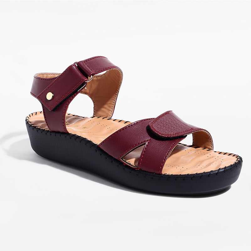 Trase Triple Strap Adjustable Sandal With Ortho Insole For Daily Support