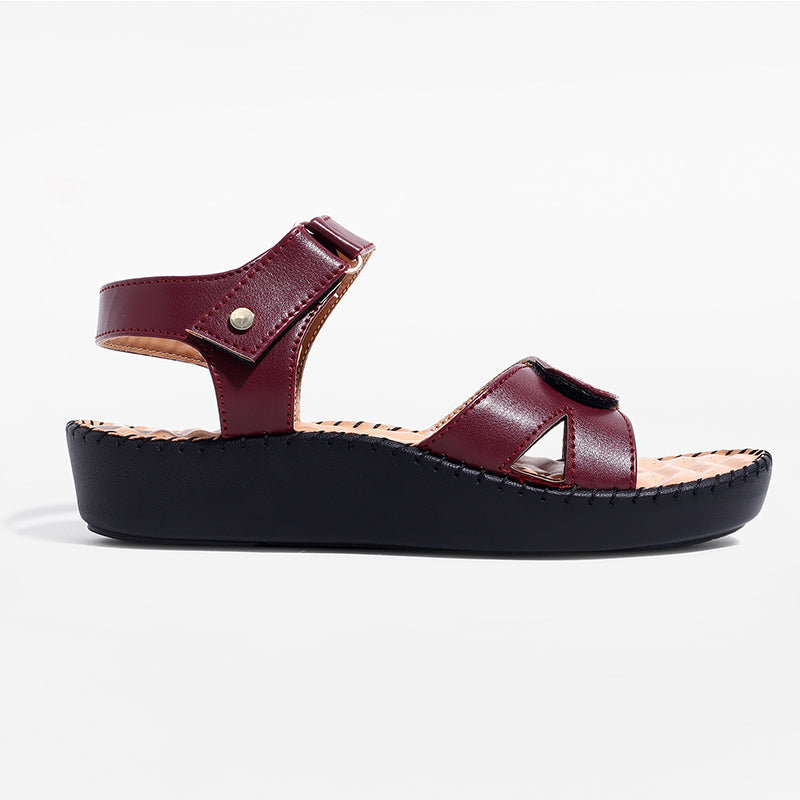 Trase Triple Strap Adjustable Sandal With Ortho Insole For Daily Support