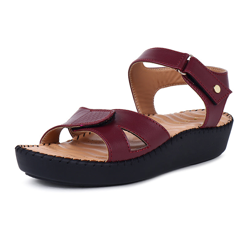 Trase Triple Strap Adjustable Sandal With Ortho Insole For Daily Support