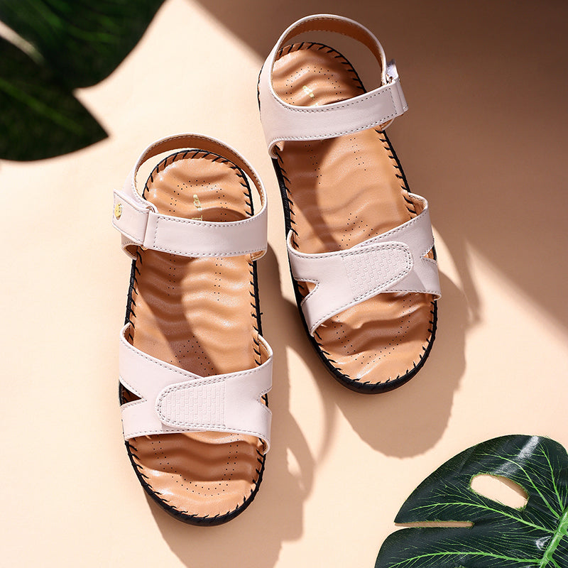 Trase Triple Strap Adjustable Sandal With Ortho Insole For Daily Support