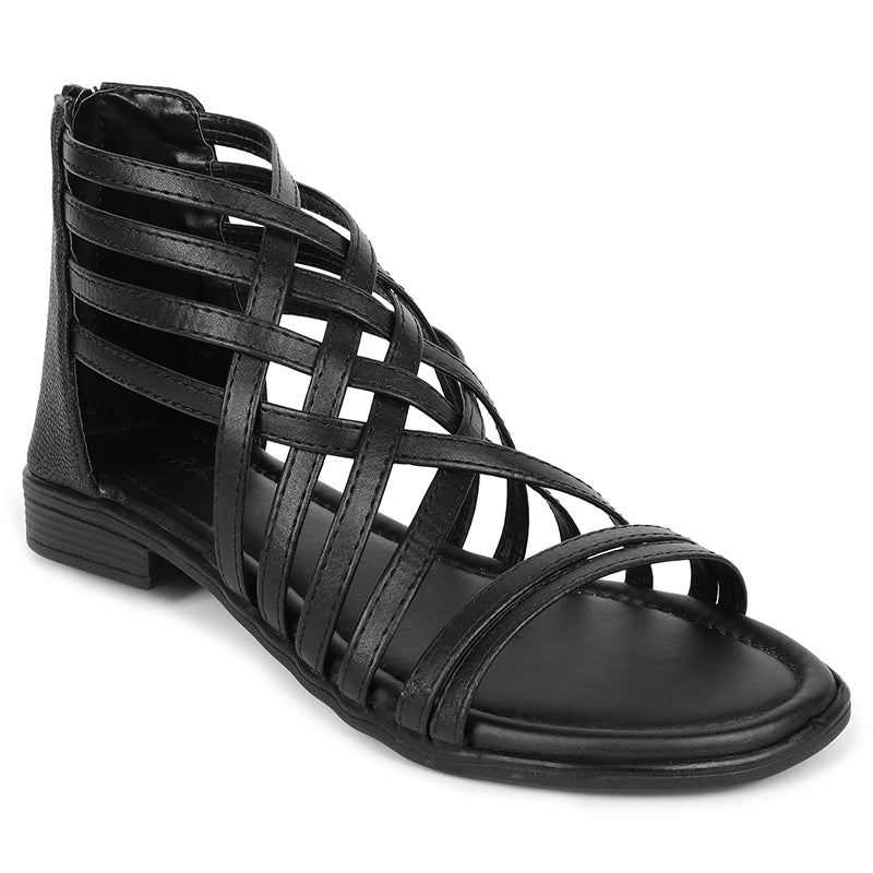 Trendy Gladiators With Zip Closure