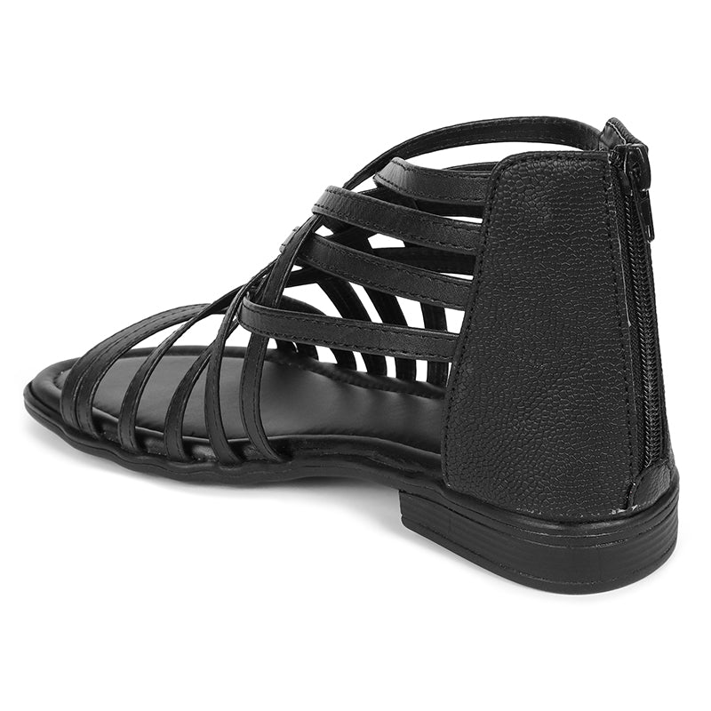 Trendy Gladiators With Zip Closure