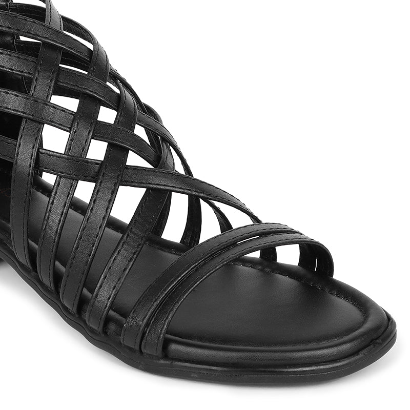 Trendy Gladiators With Zip Closure