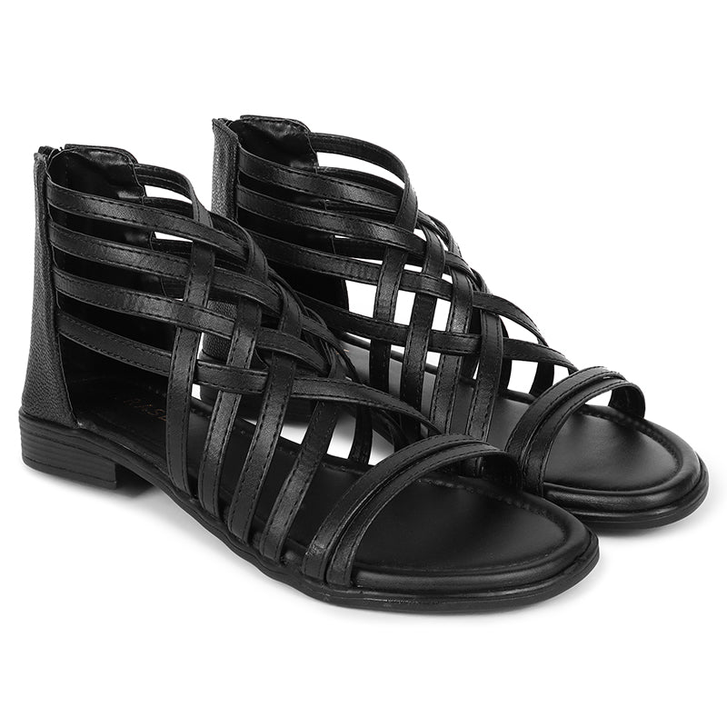 Trendy Gladiators With Zip Closure