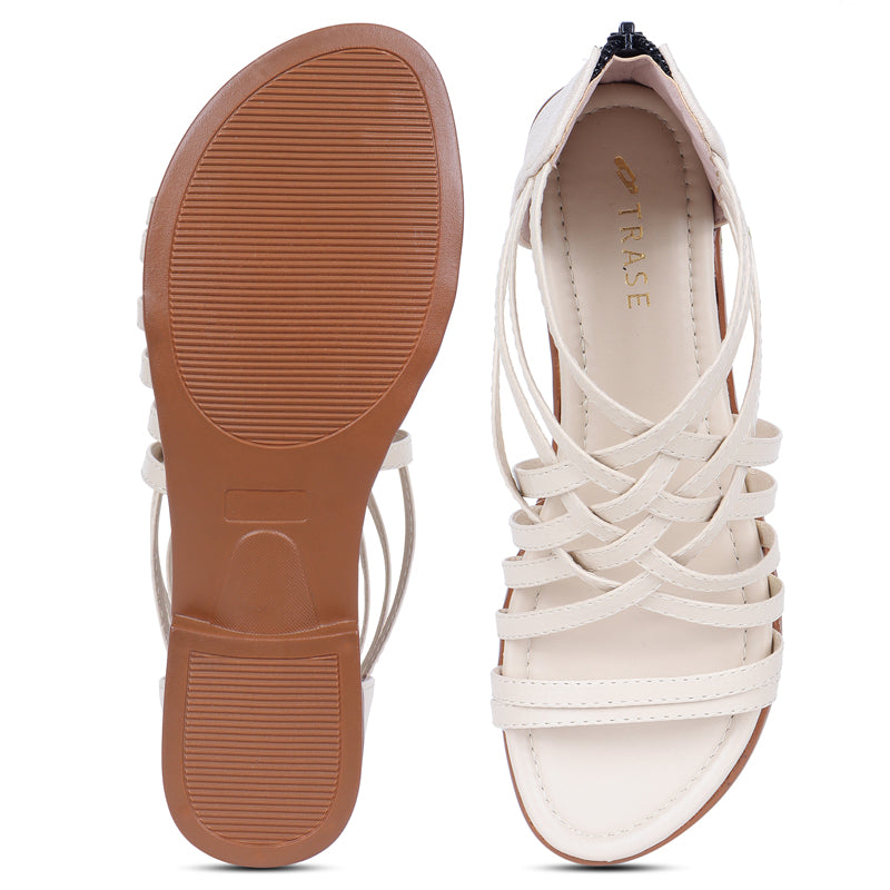 Trendy Gladiators With Zip Closure