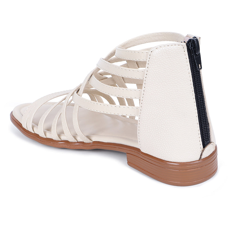 Trendy Gladiators With Zip Closure