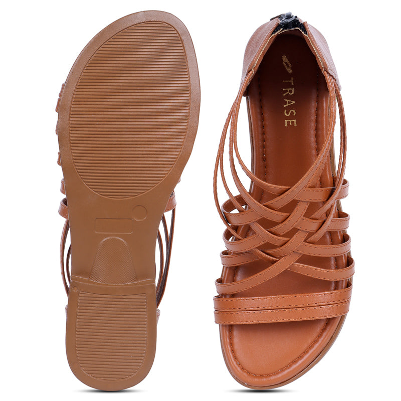 Trendy Gladiators With Zip Closure