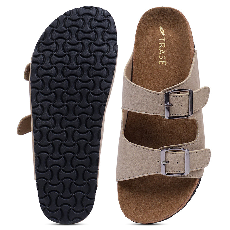 Anna Double Strap Cork Flats