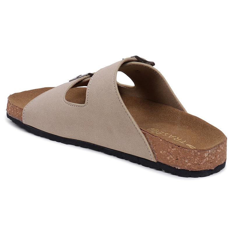 Anna Double Strap Cork Flats
