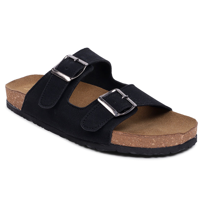 Anna Double Strap Cork Flats