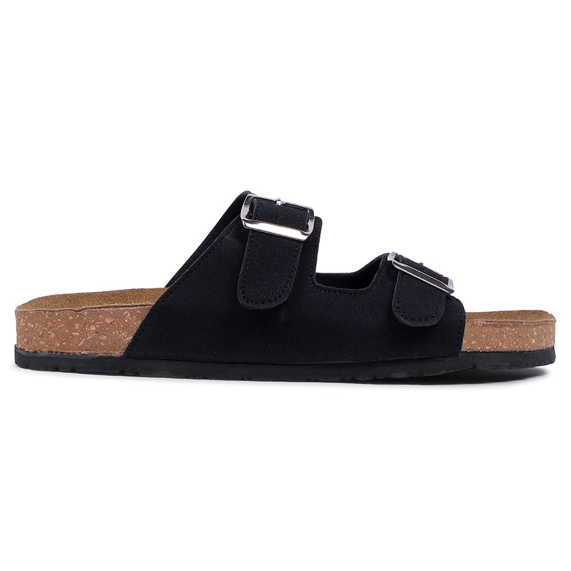 Anna Double Strap Cork Flats