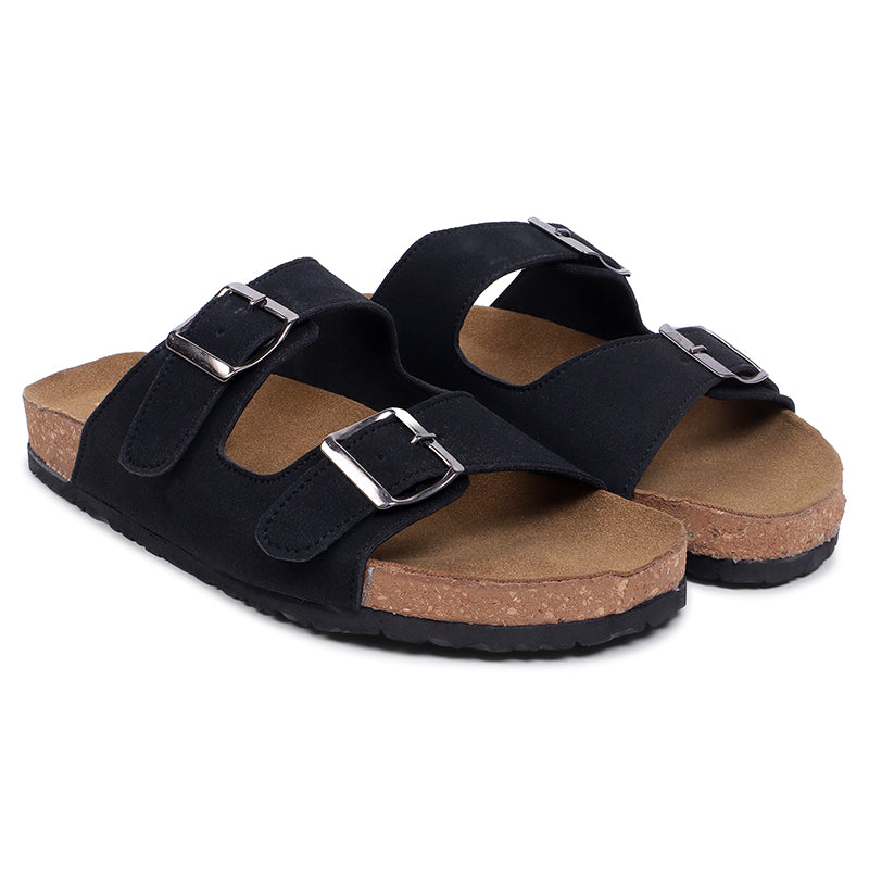 Anna Double Strap Cork Flats