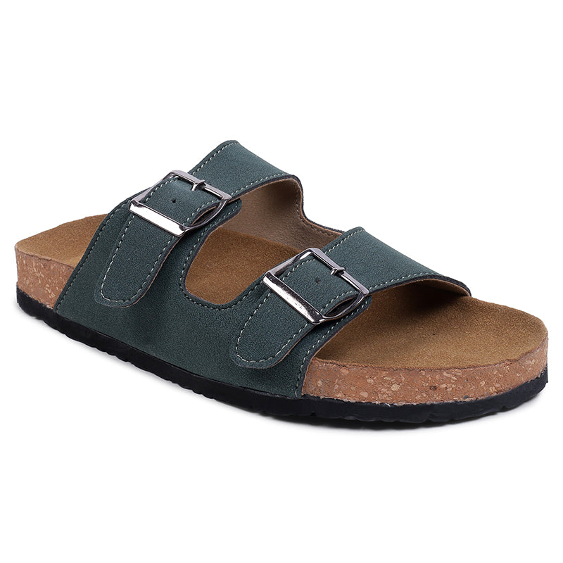 Anna Double Strap Cork Flats