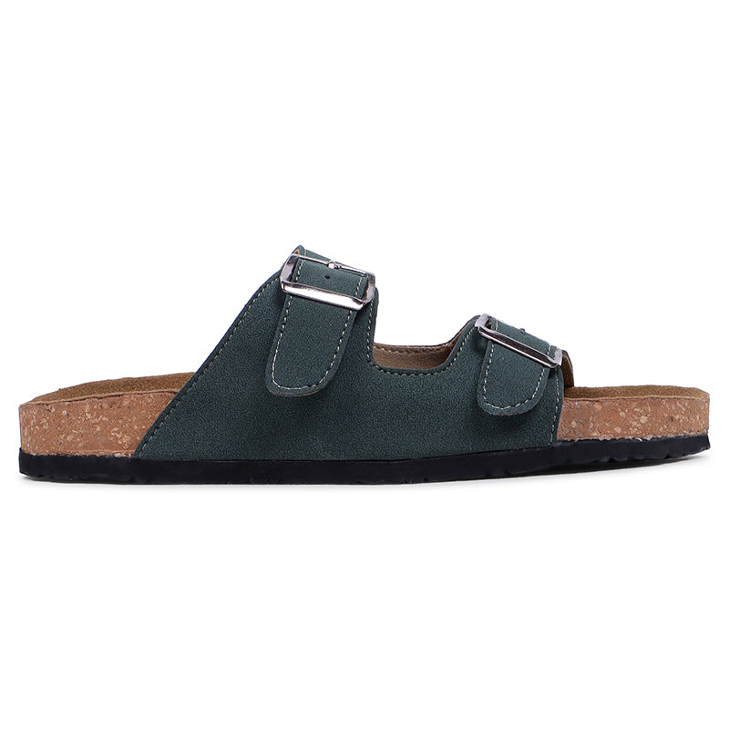 Anna Double Strap Cork Flats