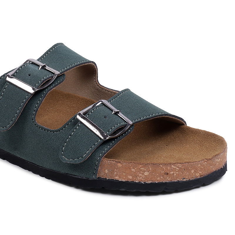 Anna Double Strap Cork Flats