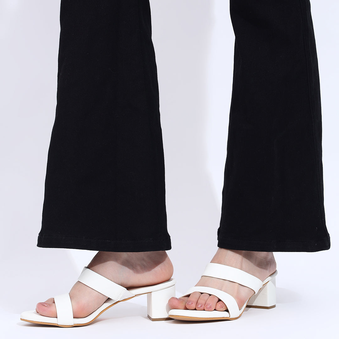 Elegant Dual Strap Block Heels