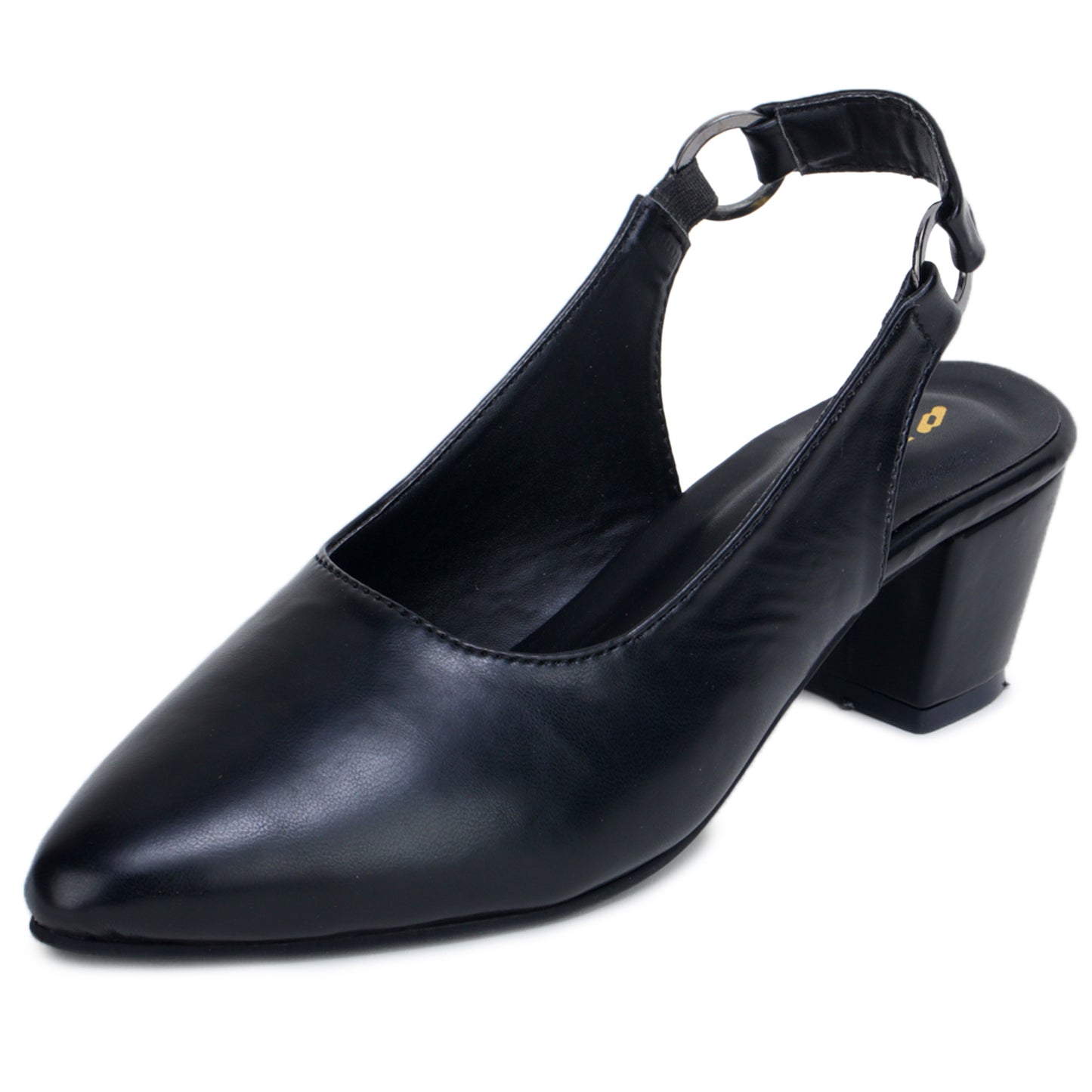 Stretchable Back Strap Block Heels