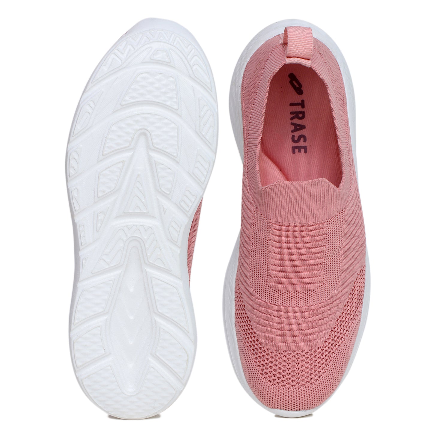 TRASE Walking Shoes for Women, Breathable & Comfortable Knitted Upper, Lightweight, Washable and Flexible Ladies Footwear