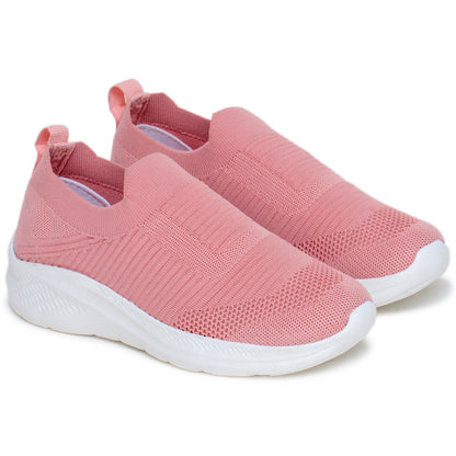 TRASE Walking Shoes for Women, Breathable & Comfortable Knitted Upper, Lightweight, Washable and Flexible Ladies Footwear