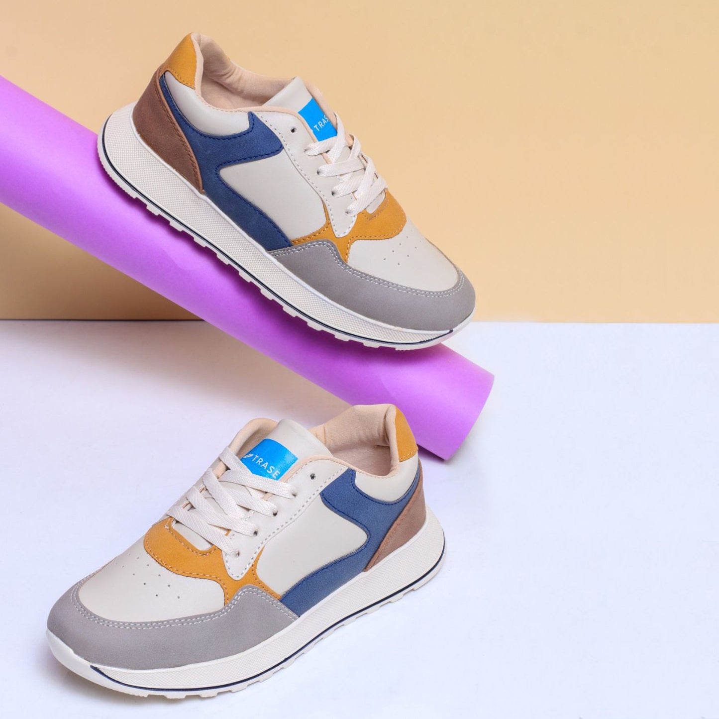 Color Blocked Sports Shoes for Women