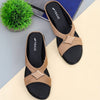 Cross Strap Comfort Slip-On Sandal