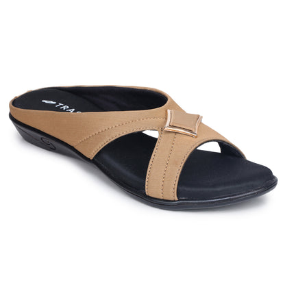 Cross Strap Comfort Slip-On Sandal