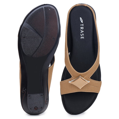 Cross Strap Comfort Slip-On Sandal