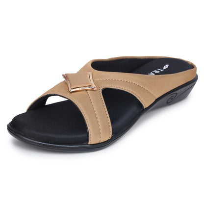 Cross Strap Comfort Slip-On Sandal
