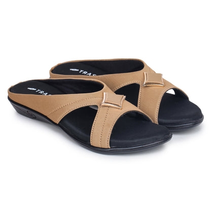 Cross Strap Comfort Slip-On Sandal