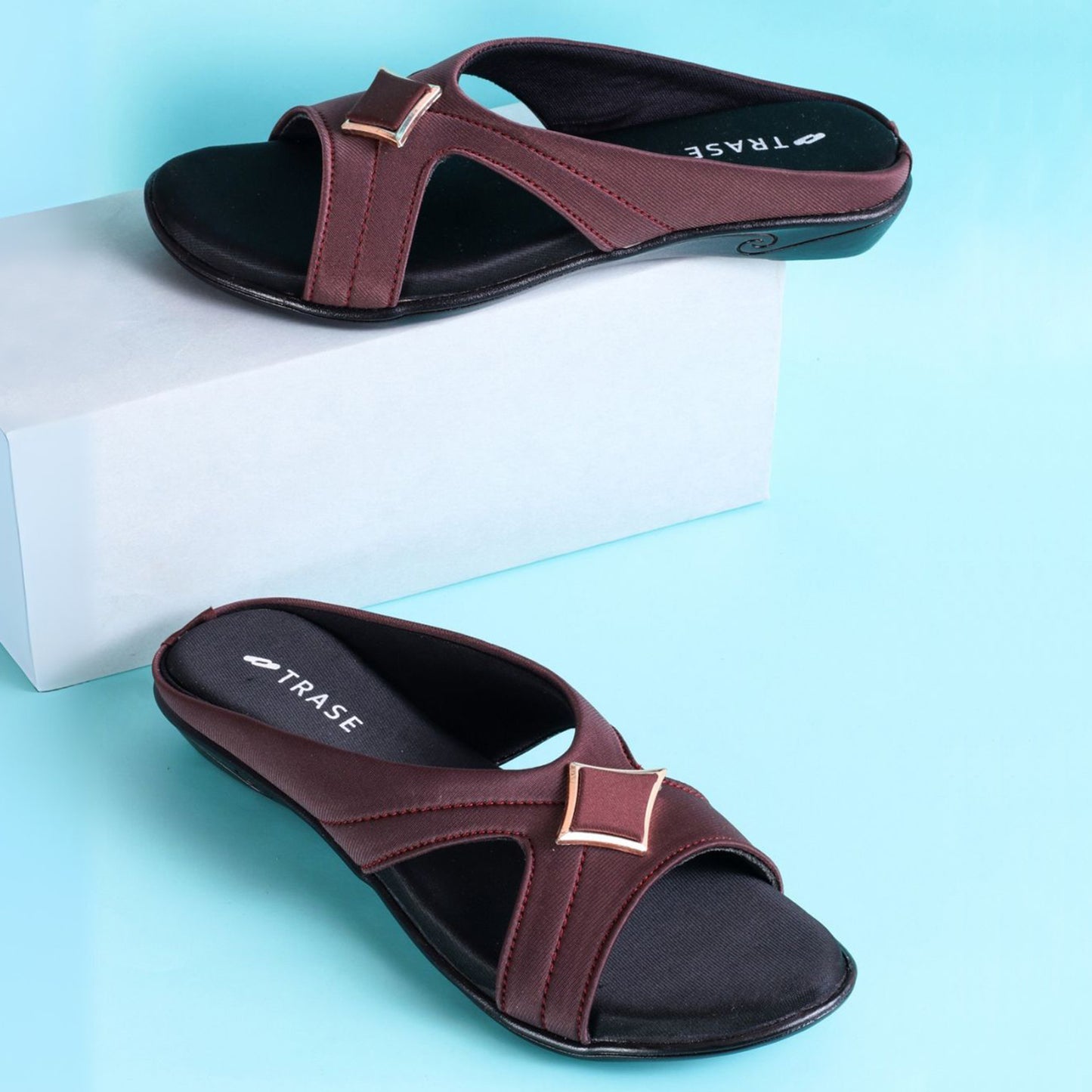 Cross Strap Comfort Slip-On Sandal