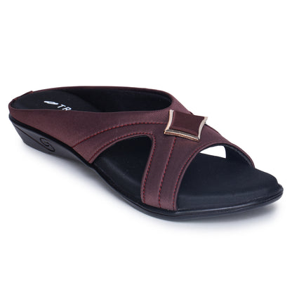 Cross Strap Comfort Slip-On Sandal