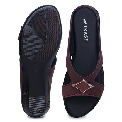 Cross Strap Comfort Slip-On Sandal