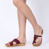 Color Block Open Toe Ortho Sandals