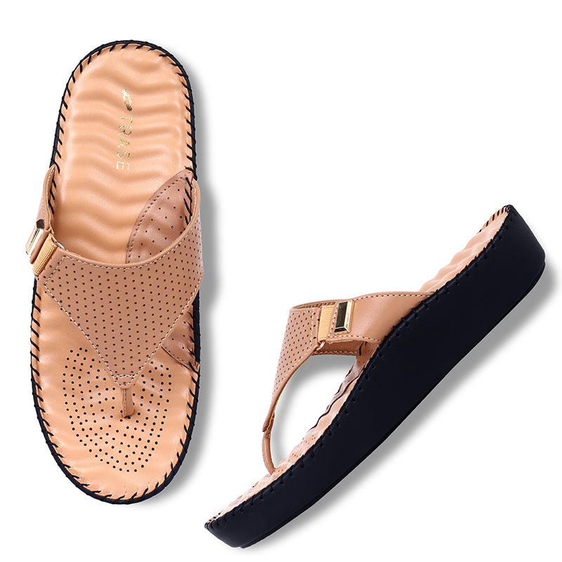 Trase Ortho Slipper With Buckle Detail And Cushioned Support Insole