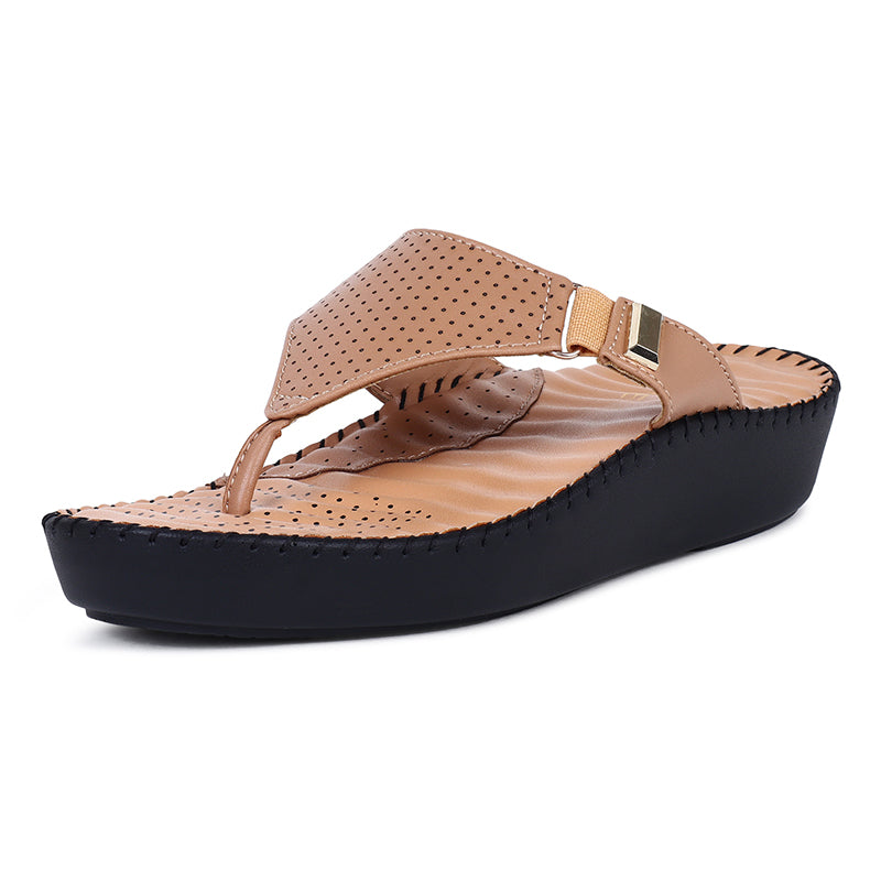 Trase Ortho Slipper With Buckle Detail And Cushioned Support Insole