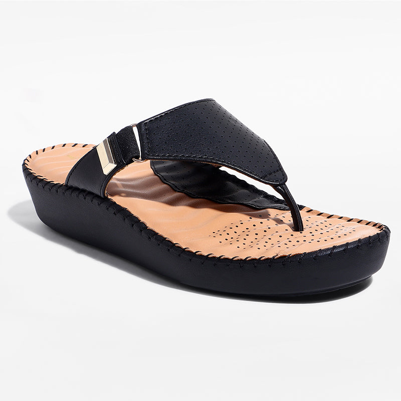 Trase Ortho Slipper With Buckle Detail And Cushioned Support Insole