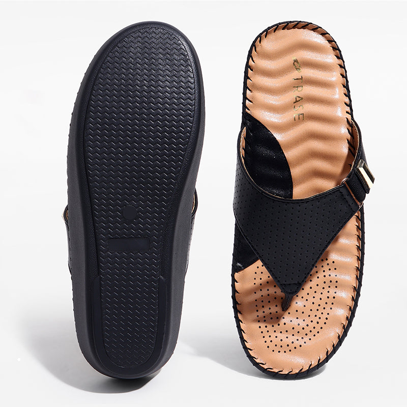 Trase Ortho Slipper With Buckle Detail And Cushioned Support Insole