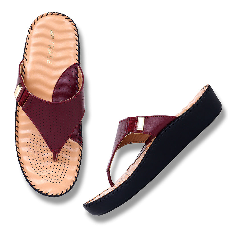 Trase Ortho Slipper With Buckle Detail And Cushioned Support Insole