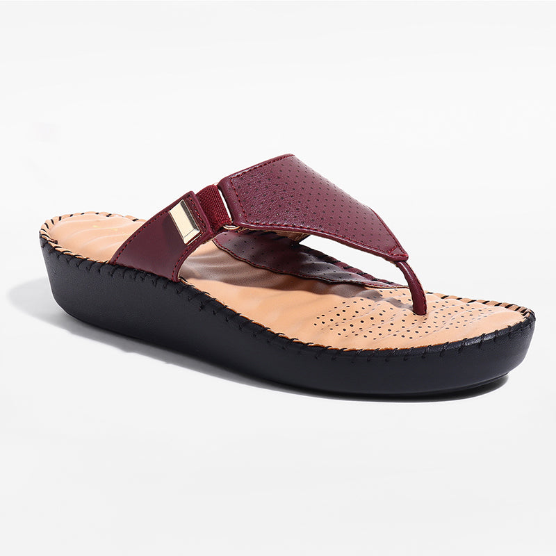 Trase Ortho Slipper With Buckle Detail And Cushioned Support Insole